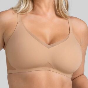 Honeylove NWT Liftwear Crossover Bra Sand Color Size Medium